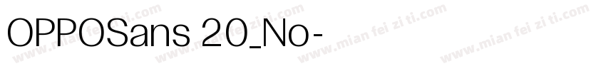 OPPOSans 20_No字体转换